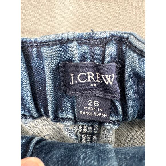 J Crew Jeans Womens 26 Blue Denim Utility Jogger Pants Stretch Comfy Casual - Picture 2 of 9